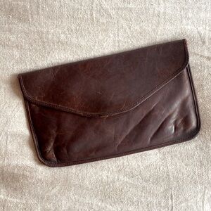 Vintage Michael Green Leather Clutch